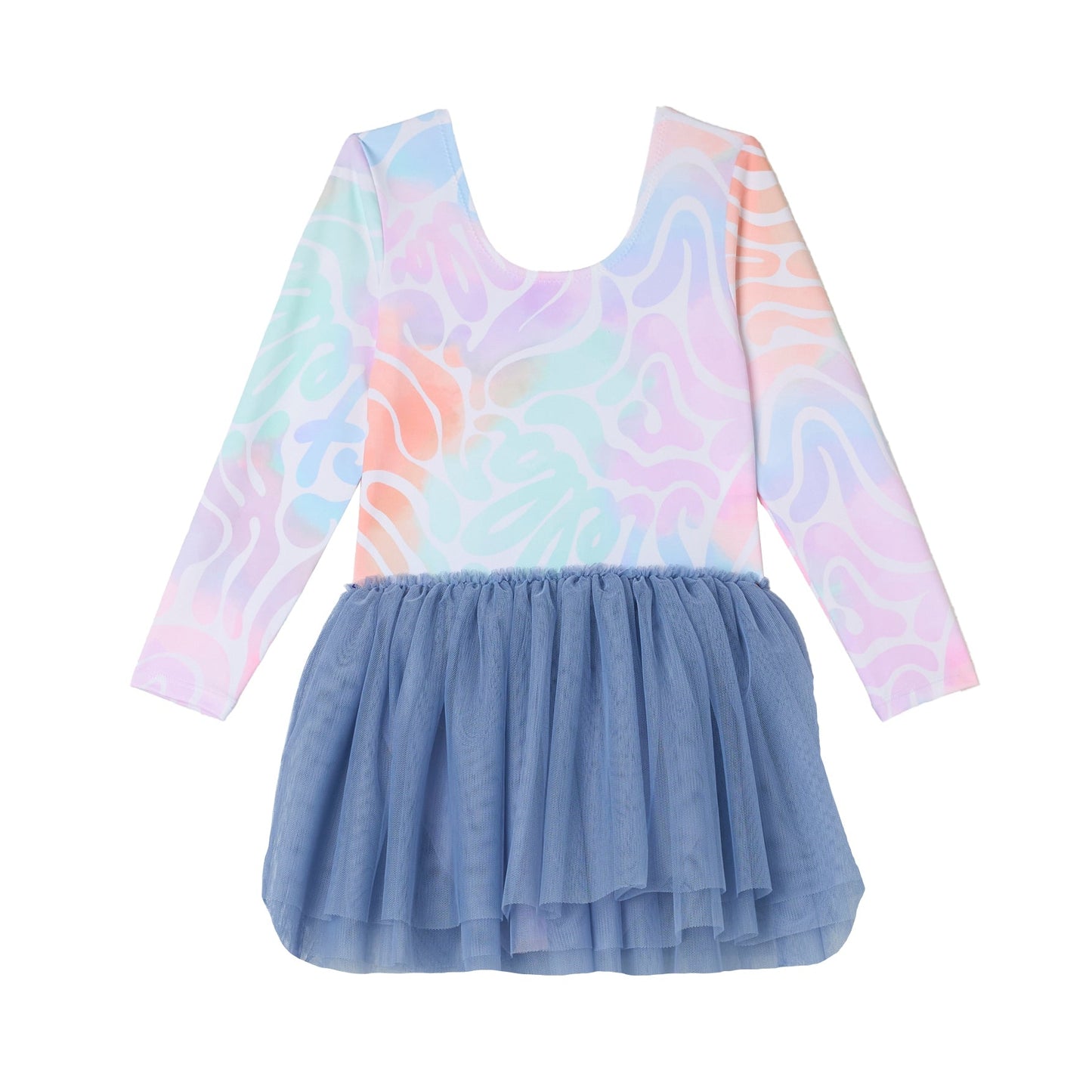 62A.TY1B20_Z3448_999MC # Παιδικό Φόρεμα για Μπαλέτο Tie Dye Graphic