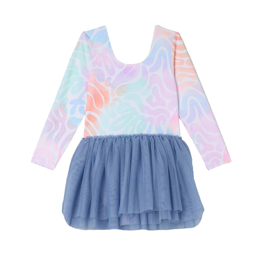 62A.TY1B20_Z3448_999MC # Παιδικό Φόρεμα για Μπαλέτο Tie Dye Graphic