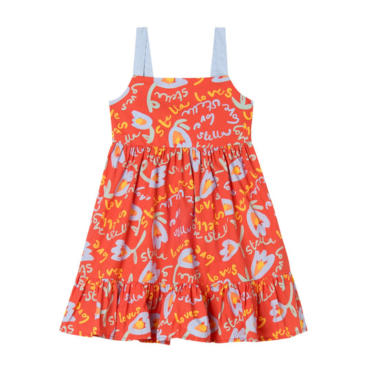 62A.TY1C02_Z3438_426MC # Παιδικό Αμάνικο Φόρεμα Stella Loves Tulips
