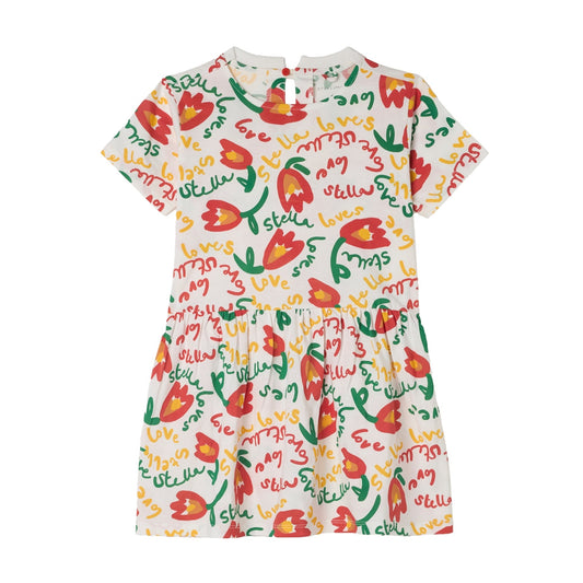 62A.TY1C51_Z3423_101MC # Παιδικό Κοντομάνικο Φόρεμα Stella Loves