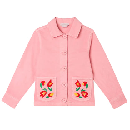 62A.TY2A57_Z0156_509 # Παιδικό Τζιν Μπουφάν Flowers Pink