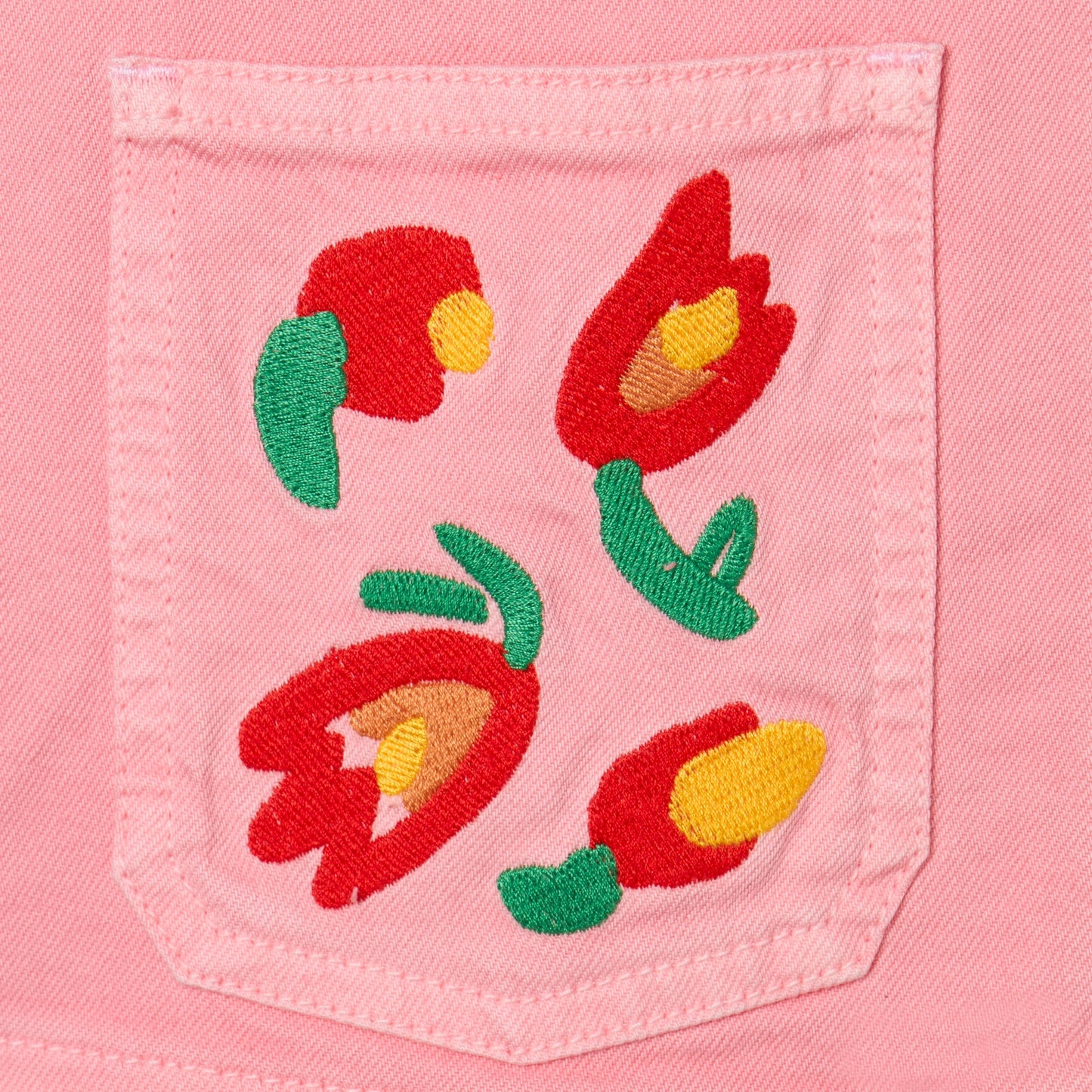 62A.TY2A57_Z0156_509 # Παιδικό Τζιν Μπουφάν Flowers Pink