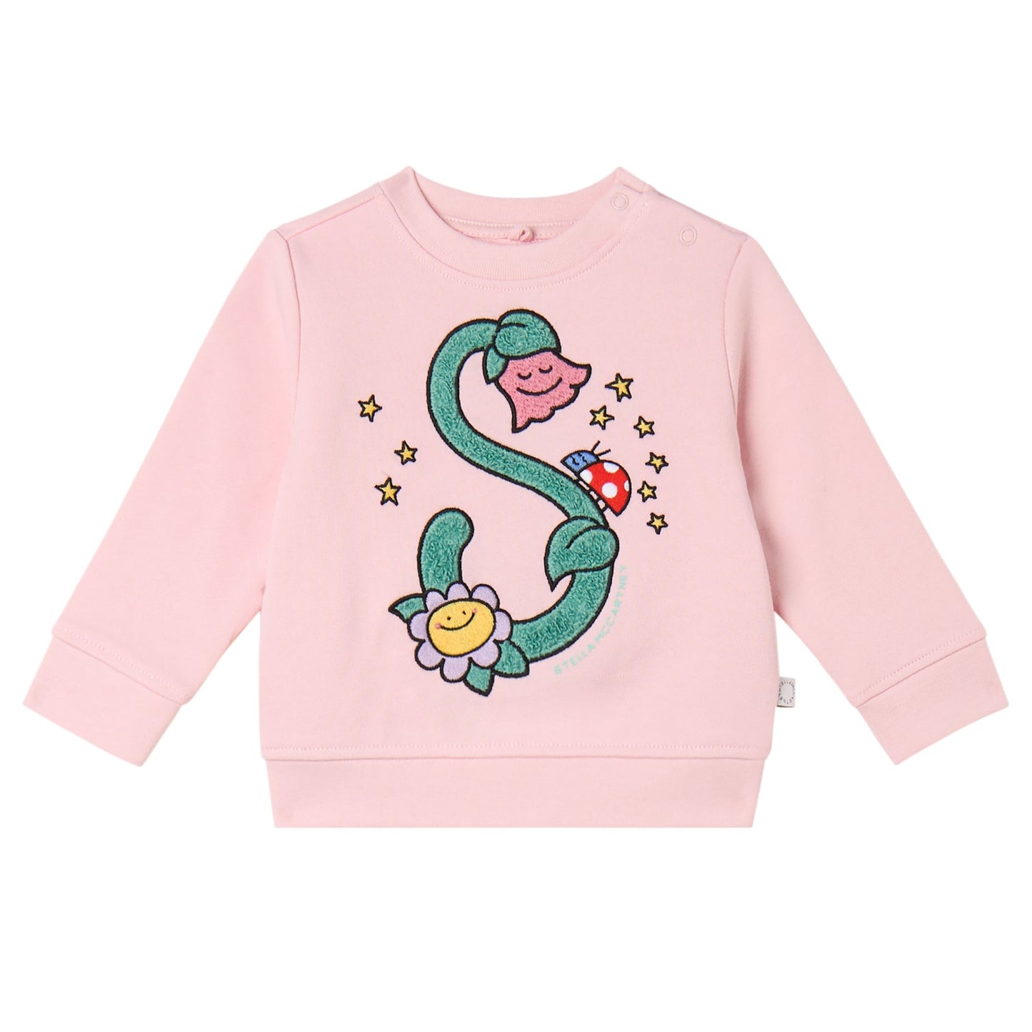 62A.TY4000_Z3409_51R # Βρεφική Μπλούζα Φούτερ Fluffy Flower Pink