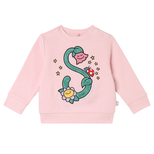 62A.TY4000_Z3409_51R # Βρεφική Μπλούζα Φούτερ Fluffy Flower Pink