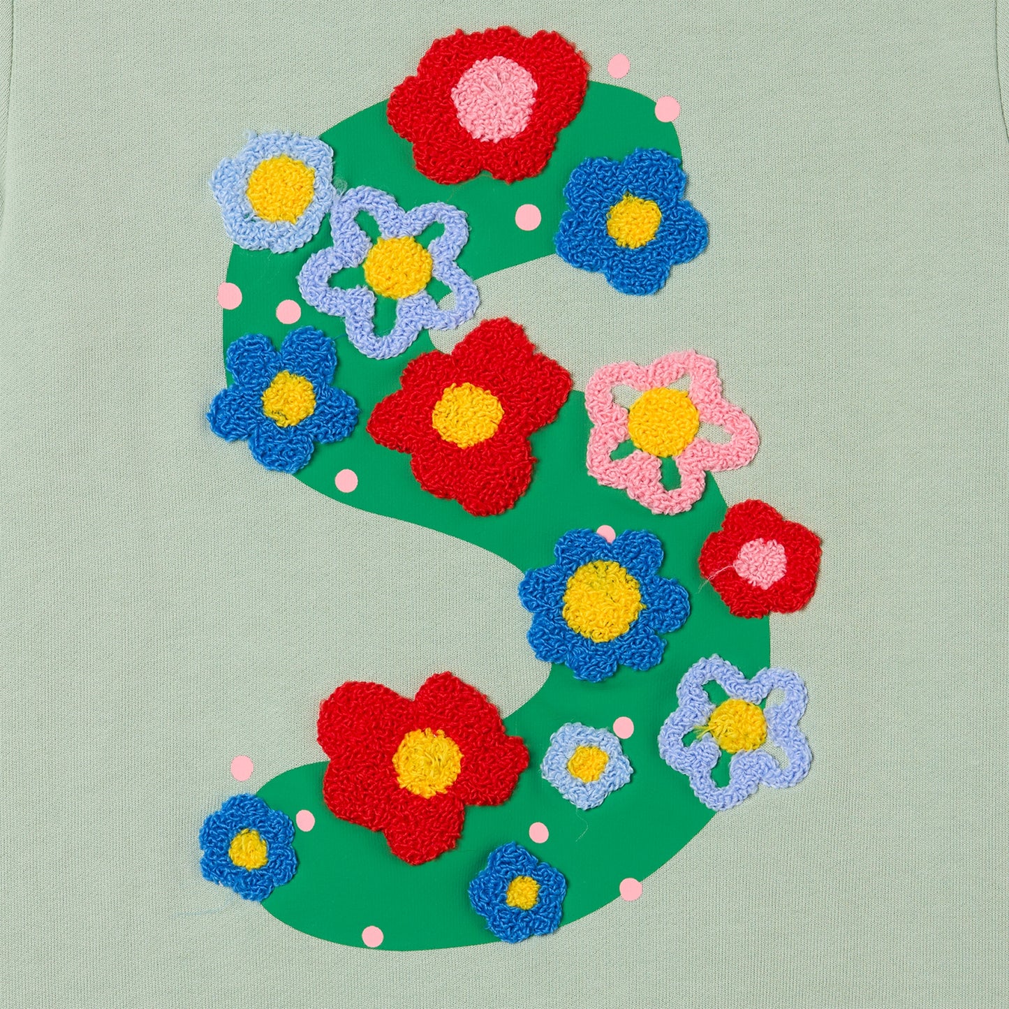 62A.TY4A80_Z3409_767 # Παιδική Μπλούζα Φούτερ Terry Flowers