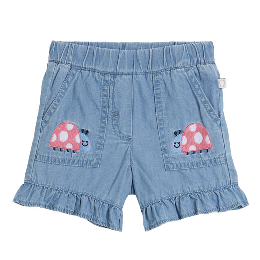 62A.TY6019_Z0161_600 # Βρεφικό Τζιν Σορτς Ladybugs