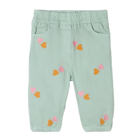 62A.TY6020_Z3454_754EM # Βρεφικό Τζιν Double Hearts Mint