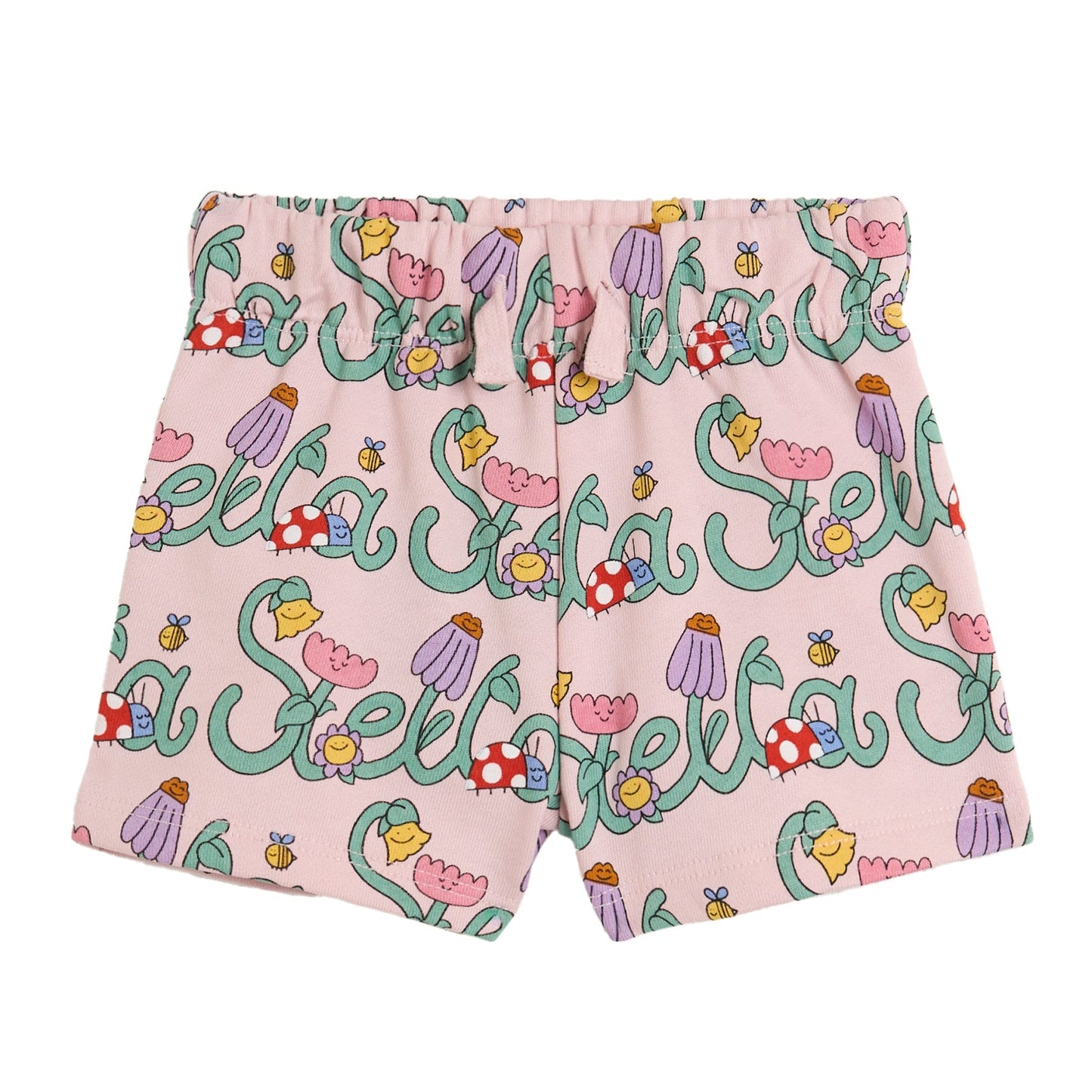 62A.TY6039_Z3581_51RMC # Βρεφικό Σορτς Flowers Pink