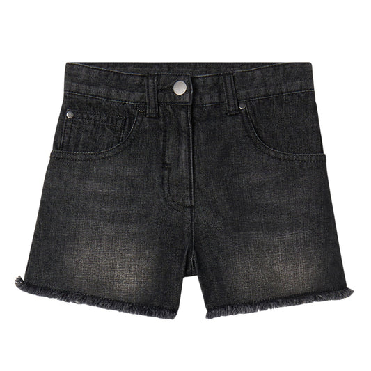 62A.TY6D69_Z3543_930 # Παιδικό Τζιν Σορτς Black S Wave
