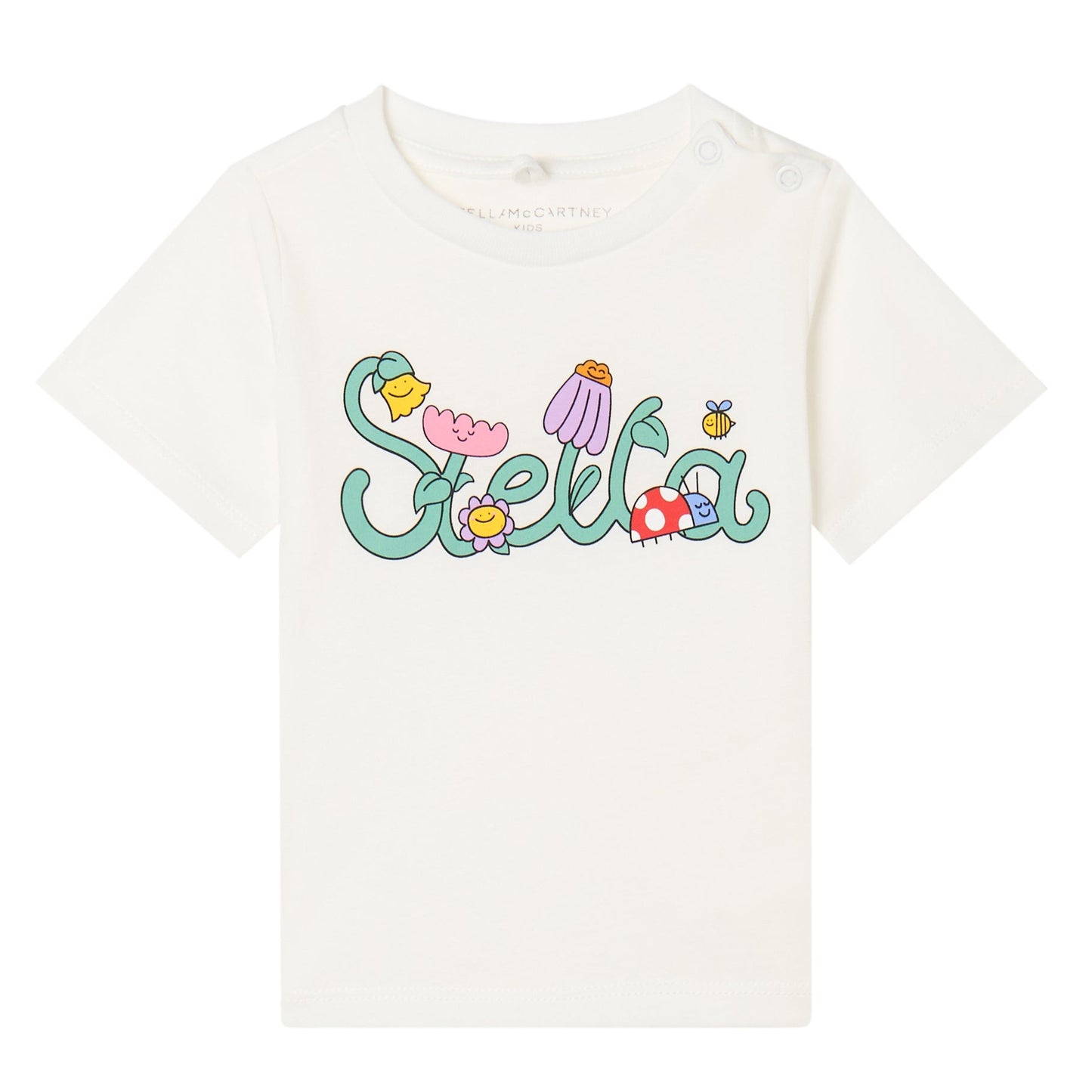 62A.TY8011_Z0434_101 # Βρεφική Κοντομάνικη Μπλούζα T-Shirt Stella Flowers