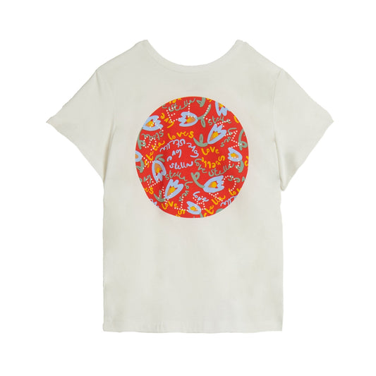 62A.TY8C91_Z0434_101 # Παιδική Κοντομάνικη Μπλούζα T-Shirt Stella Loves Tulips