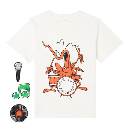 62A.TY8P31_Z0434_101 # Παιδική Κοντομάνικη Μπλούζα T-Shirt Music Mosquito