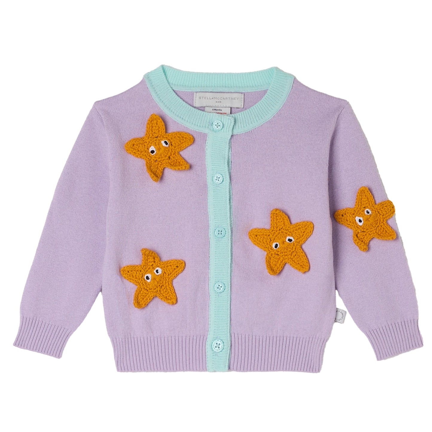 62A.TY9110_Z3622_539 # Βρεφική Πλεκτή Ζακέτα Starfish