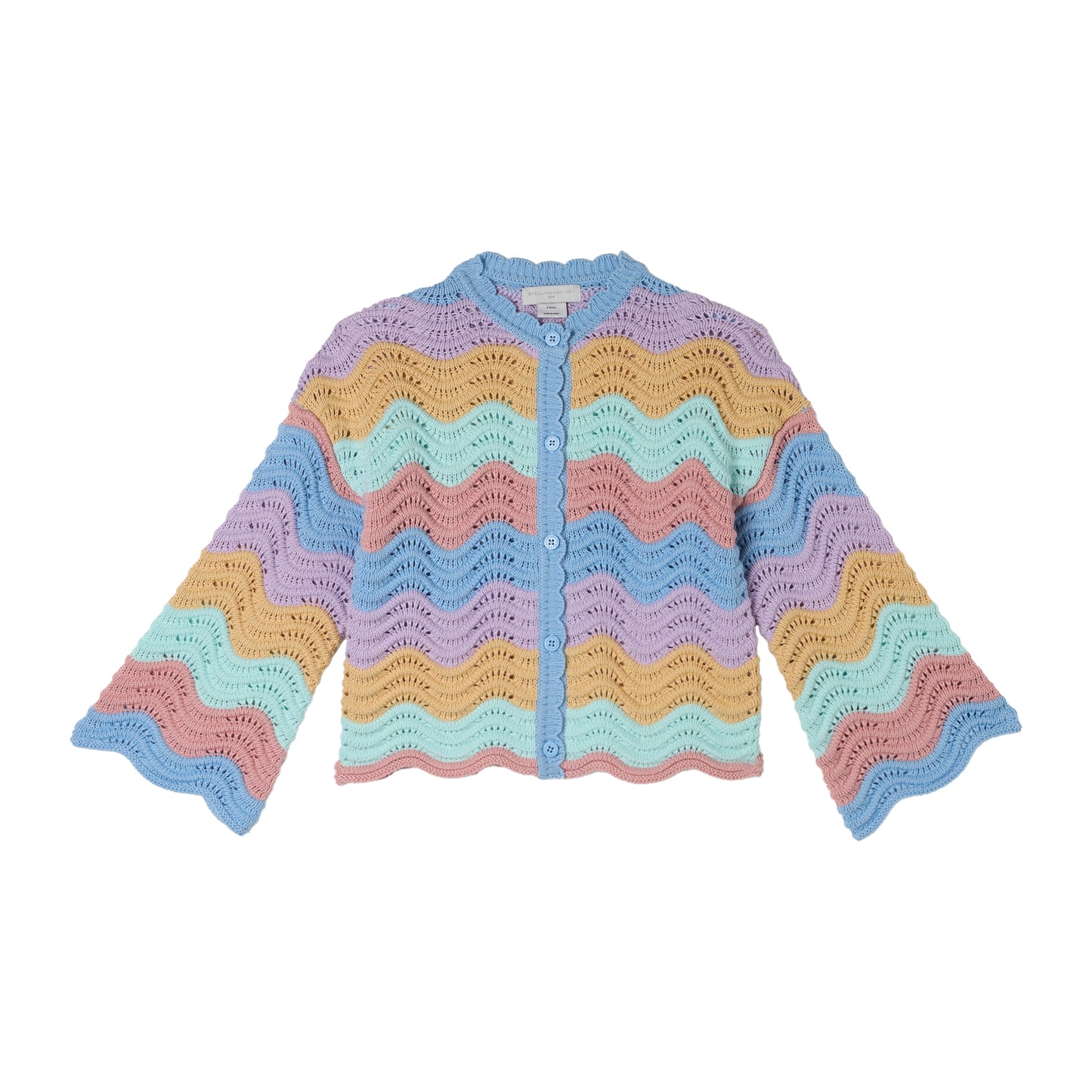 62A.TY9B10_Z2922_999 # Παιδική Πλεκτή Ζακέτα Rainbow