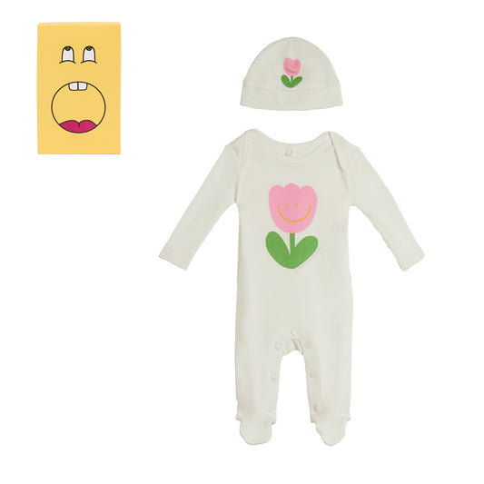 62A.TYB020_Z0669_101 # Βρεφικό Σετ με Σκουφάκι Tulip