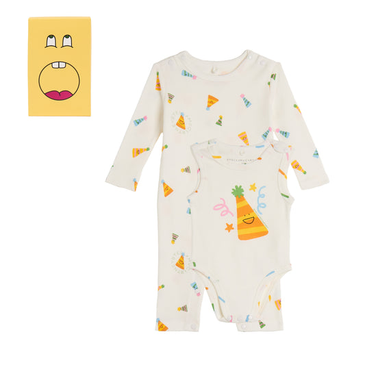 62A.TYB540_Z3644_101MC # Βρεφικό Σετ με Φορμάκια Party Hats