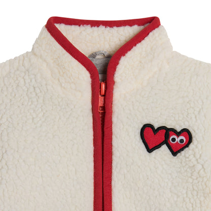Baby Fleece Jacket Hearts