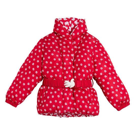 62B.TZ2A07_Z3871_411BC # Kids Puffer Jacket Ditsy Floral Red