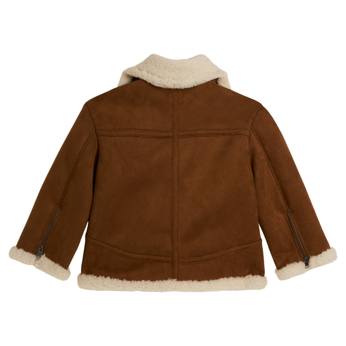 Kids Suede Jacket Rust