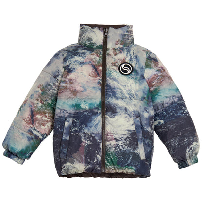 Kids Reversible Puffer Jacket Camo