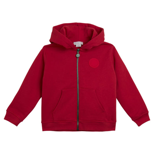 62B.TZ4P20_Z4069_411 # Kids Zipped Hoodie Burgundy