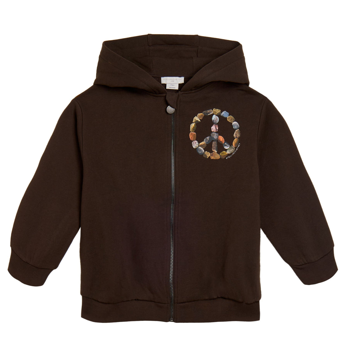 Kids Zipped Hoodie Peace