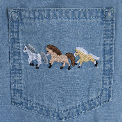 62B.TZ6040_Z0161_600 # Βρεφικό Τζιν Παντελόνι Horses