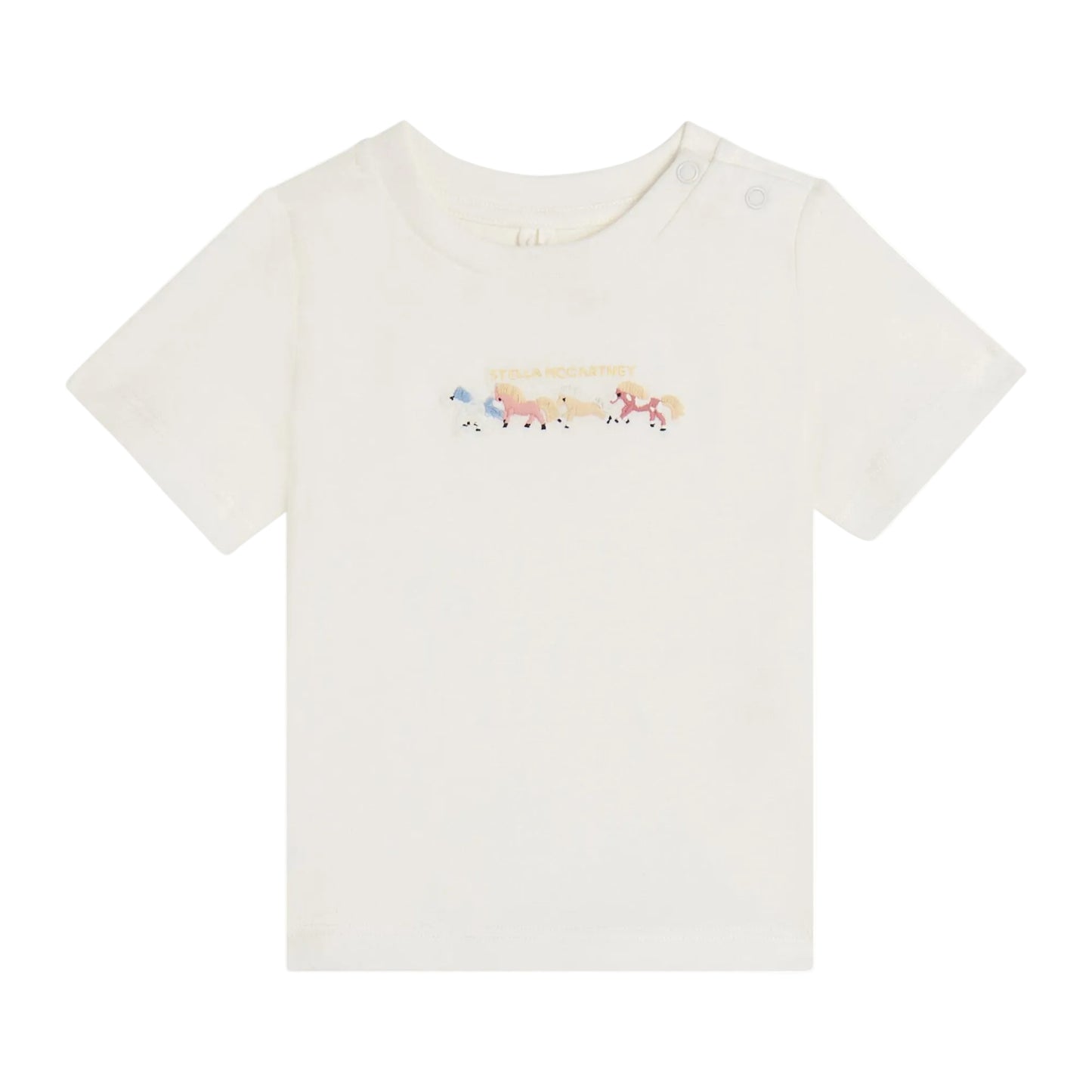 62B.TZ8031_Z3772_101 # Βρεφική Μπλούζα T-Shirt Embroidered Horses