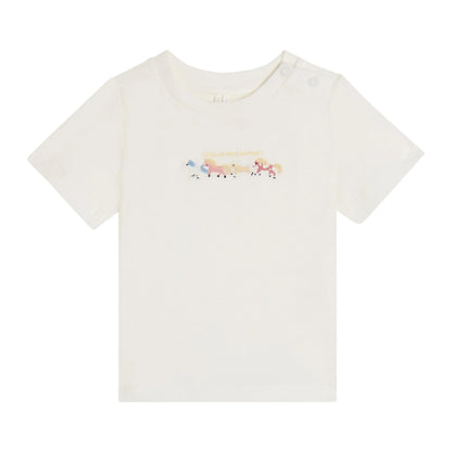 62B.TZ8031_Z3772_101 # Βρεφική Μπλούζα T-Shirt Embroidered Horses