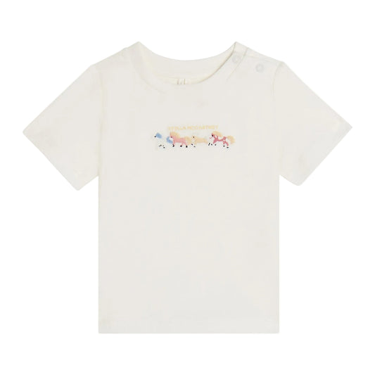 62B.TZ8031_Z3772_101 # Βρεφική Μπλούζα T-Shirt Embroidered Horses