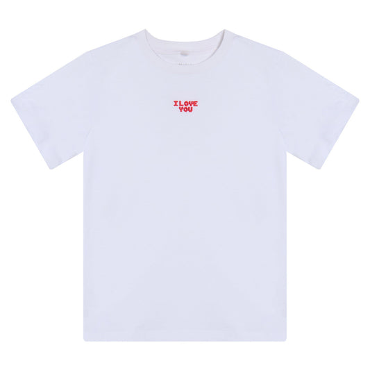 62B.TZ8C41_Z3772_100 # Παιδική Κοντομάνικη Μπλούζα T-Shirt I Love You