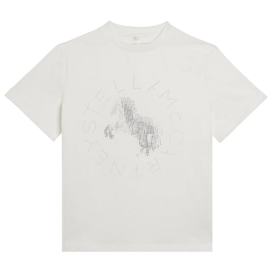 62B.TZ8C91_Z3772_101 # Παιδική Κοντομάνικη Μπλούζα T-Shirt Silver Horse