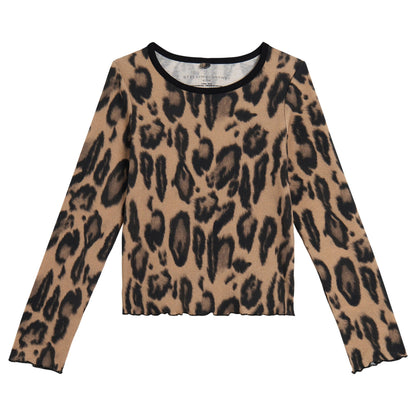 62B.TZ8D30_Z4038_132MC # Παιδική Μακρυμάνικη Μπλούζα Leopard