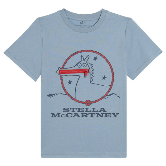 62B.TZ8P51_Z3772_61E # Παιδική Κοντομάνικη Μπλούζα T-Shirt Smiling Horse