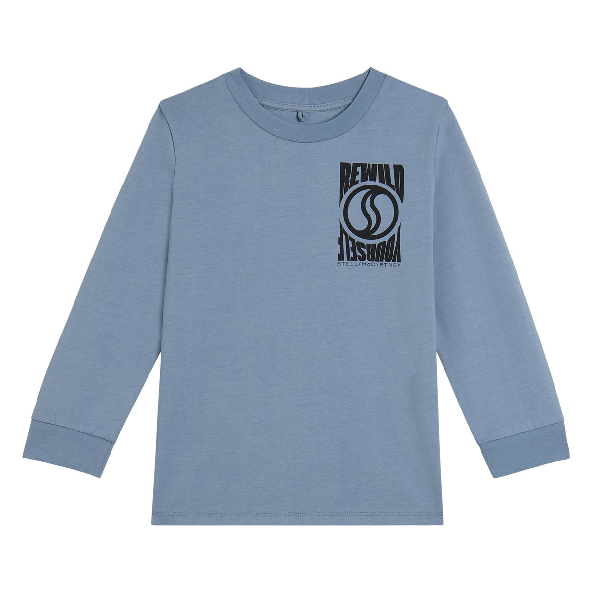 Kids Long Sleeve T-Shirt Be Wild Blue