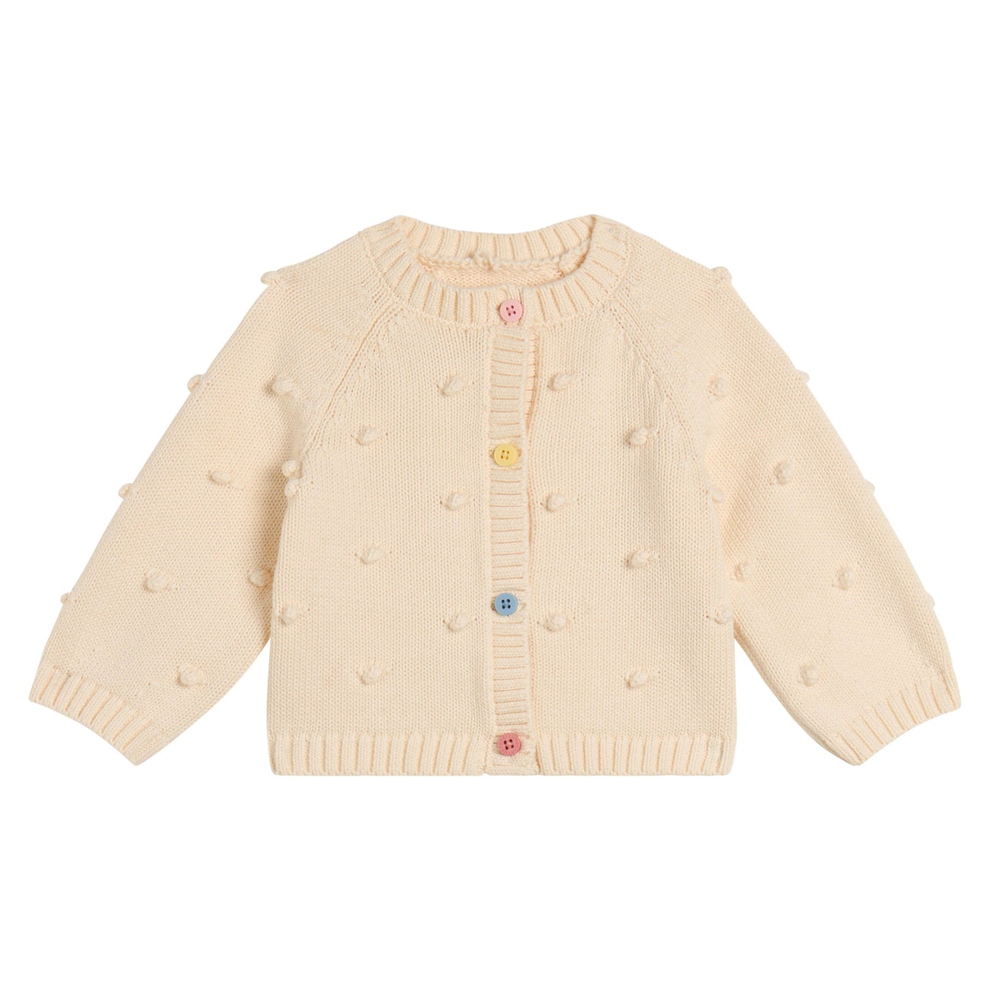 62B.TZ9010_Z1528_101 # Baby Knitted Cardigan Powder Pink