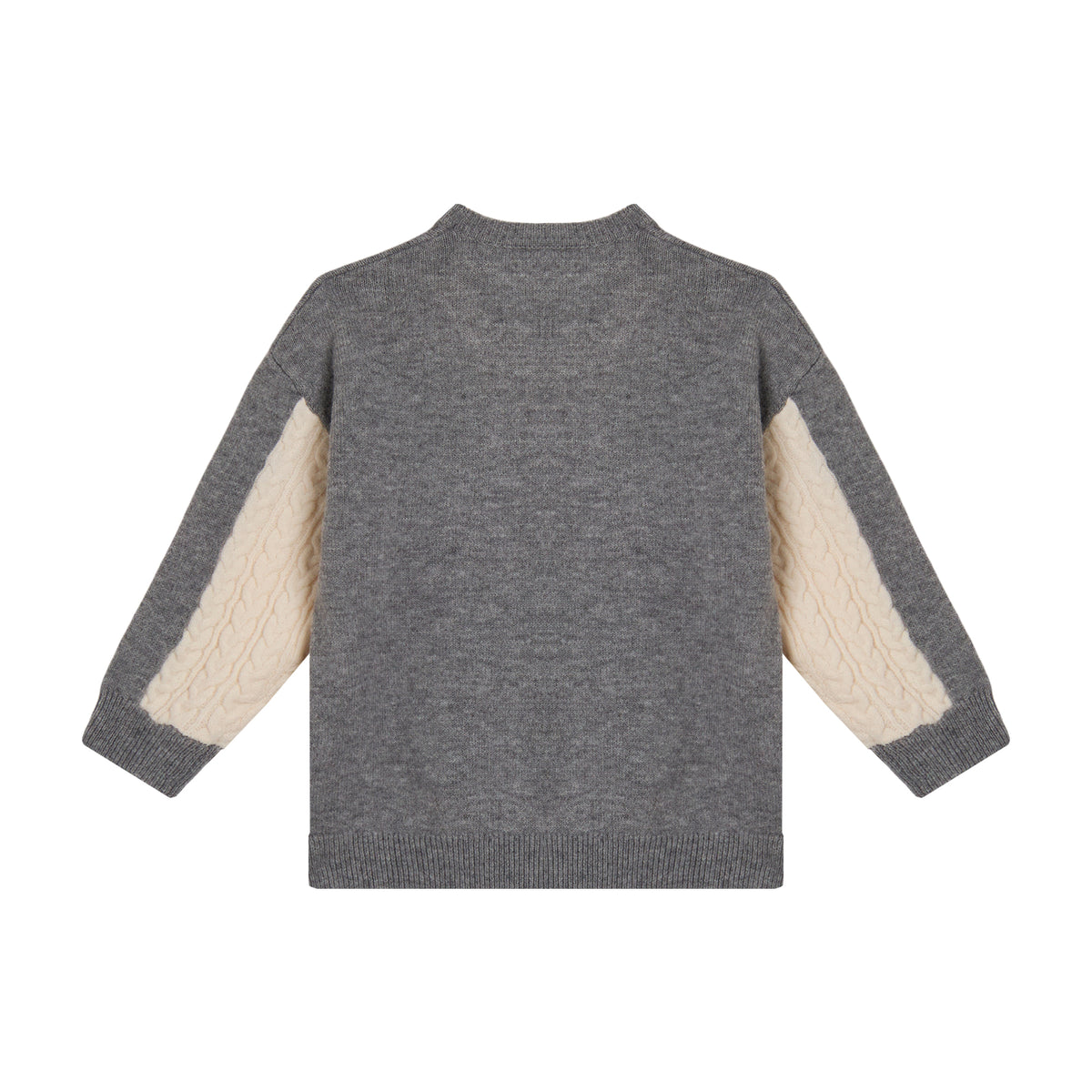 62B.TZ9B10_Z3897_999 # Παιδικό Πουλόβερ Grey & White