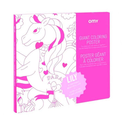 Color-in Αφίσα Μονόκερος Lilly