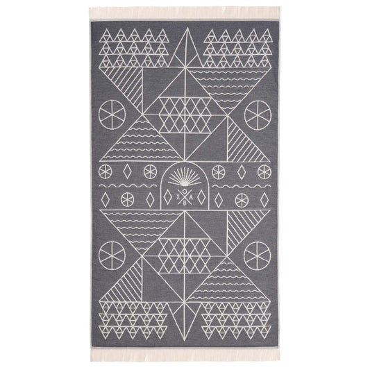 Πετσέτα Θαλάσσης Pareo Tinos Grey