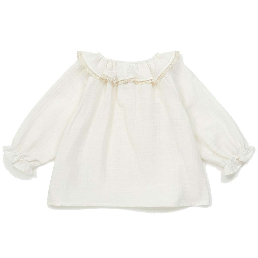 Βρεφική Μπλούζα με Φρου-Φρου Εκρού