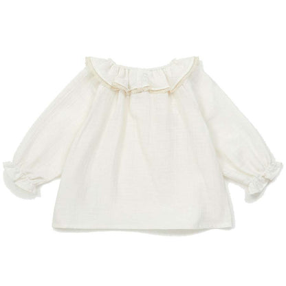 Βρεφική Μπλούζα με Φρου-Φρου Εκρού