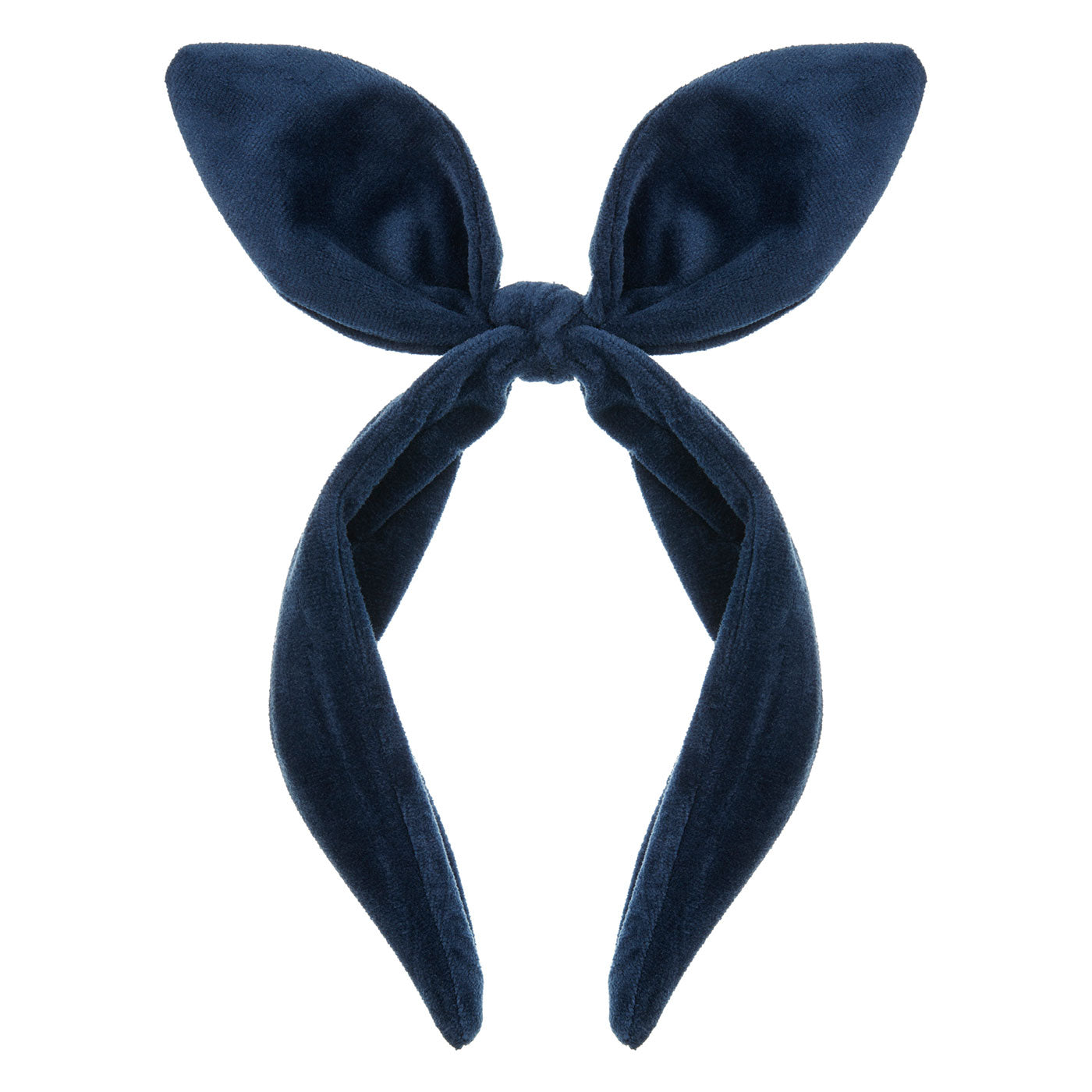 Παιδική Στέκα Μαλλιών Βελούδινη Μπλε Coco Bow