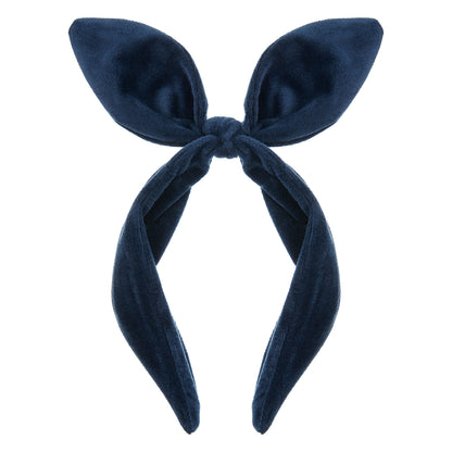 Παιδική Στέκα Μαλλιών Βελούδινη Μπλε Coco Bow