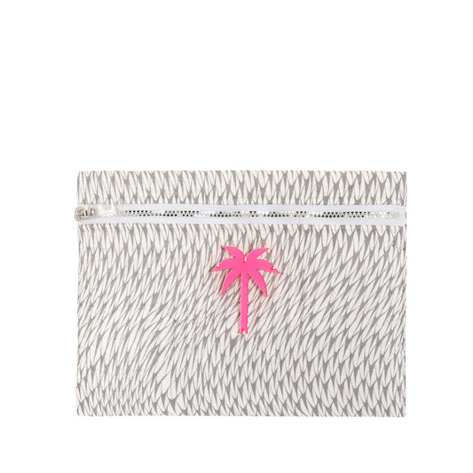 Αδιάβροχο Τσαντάκι Violet Grey White Zoom Palm