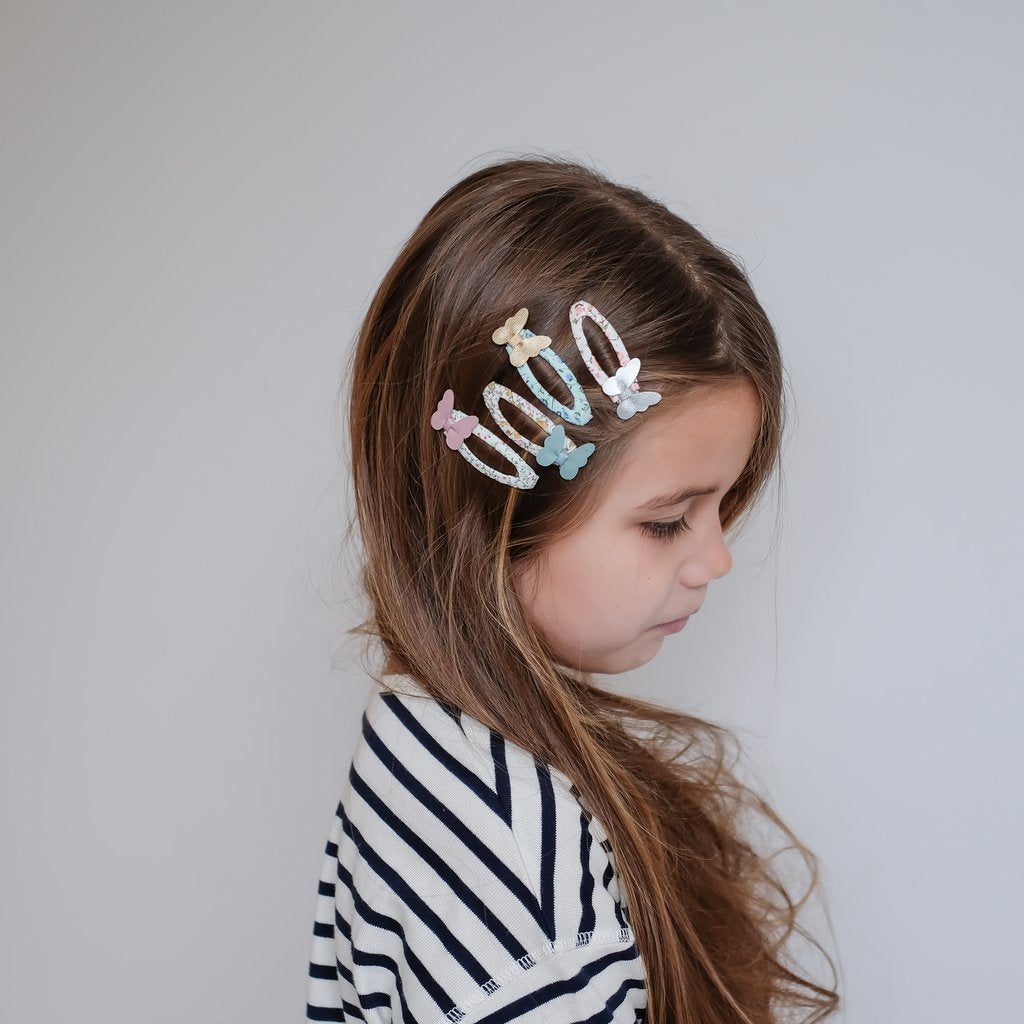 Σετ Παιδικά Κλιπ Μαλλιών Butterfly Garden