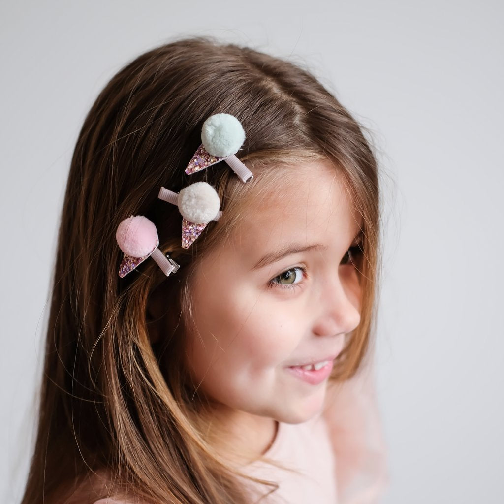 Σετ Παιδικά Κλιπ Μαλλιών Ice Cream