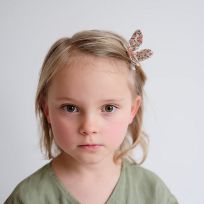 Σετ Παιδικά Κλιπ Μαλλιών Floral Bunny