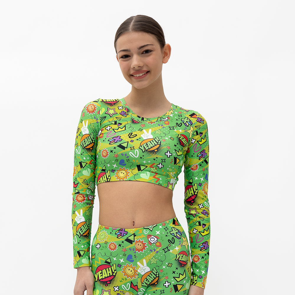 52B.VW-LSTOP-BOROLA # Παιδική Αθλητική Μακρυμάνικη Μπλούζα Borola