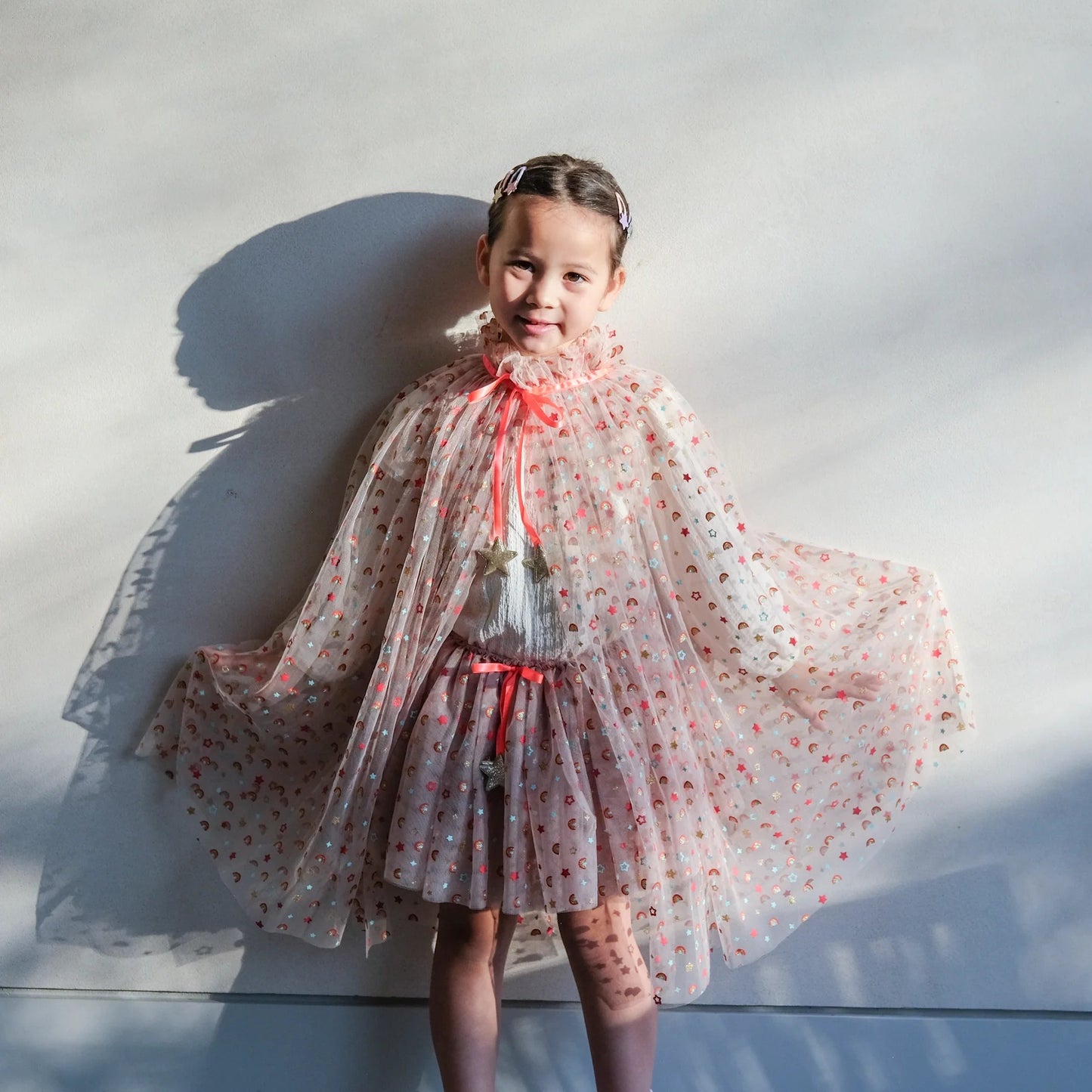 99.ML0276 # Kid's Tulle Skirt Rainbow