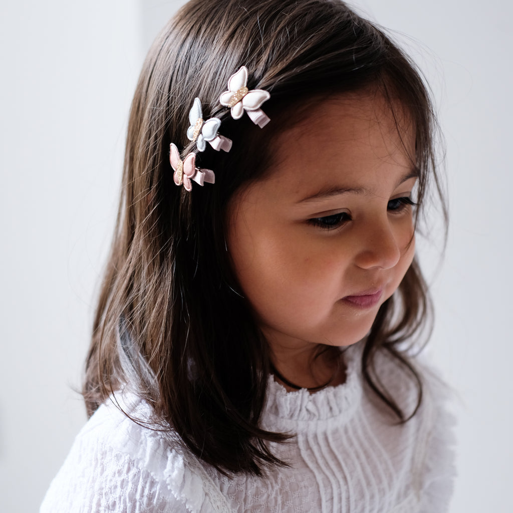 Σετ Παιδικά Κλιπ Μαλλιών Shimmer Butterfly Mini